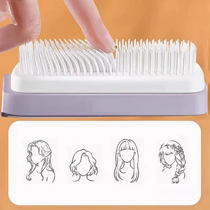 Cepillo Para El Cabello Autolimpiante