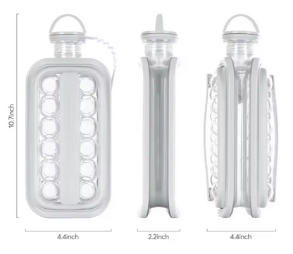 Pureza Invernal Botella de hielo redondo