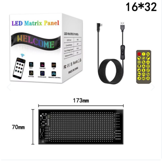 Auto - Letrero Led Para Auto o Habitación 7CM X 17CM