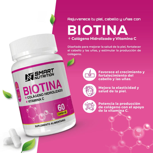 BIOTINA + COLÁGENO 60CAPS